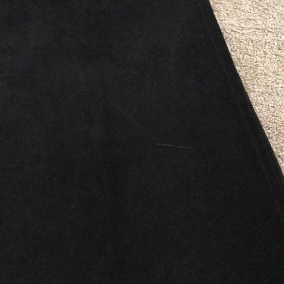 Black Leather Suede Skirt - Picture 4 of 4